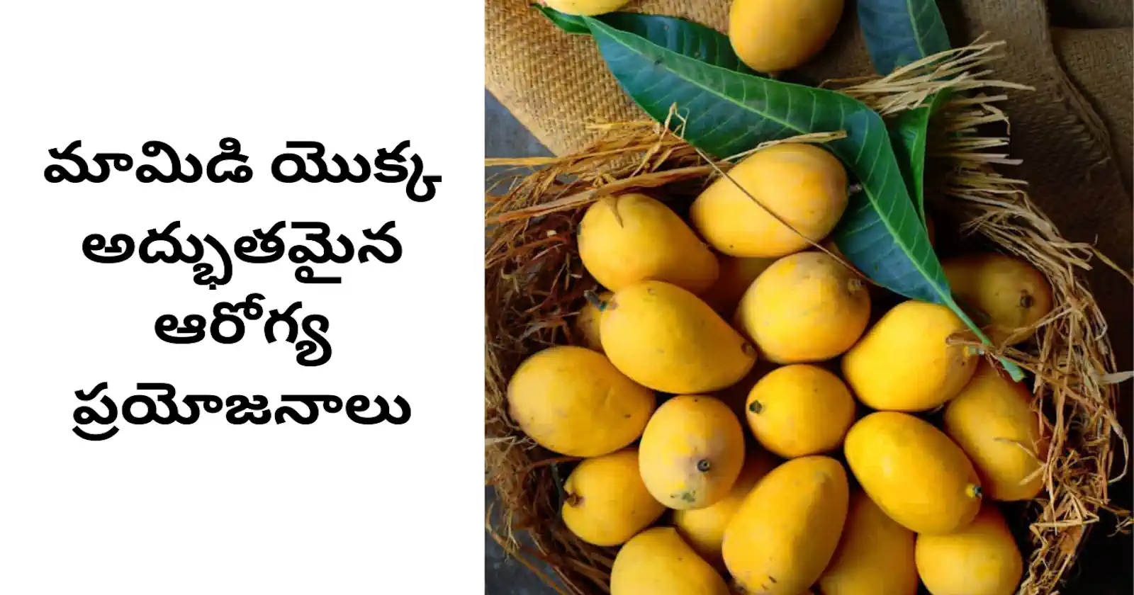Mango health benefits in Telugu